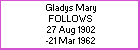 Gladys M Follows