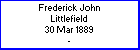 Frederick J Littlefield, born 30 March 1889