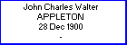 John C W Appleton