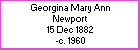 Georgina M A Newport