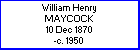 William H Maycock