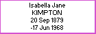 Isabella J Kimpton
