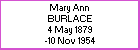Mary A Burlace