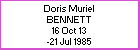 Doris M Bennett