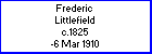Frederic Littlefield