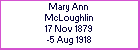 Mary A McLoughlin