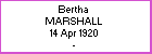 Bertha Marshall