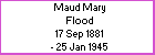 Maud M Flood
