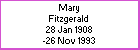 Mary Fitgerald
