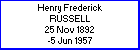 Henry F Russell