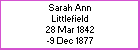 Sarah A Littlefield
