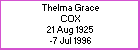 Thelma G Cox