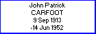 John P Carfoot