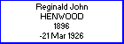 Reginald J Henwood