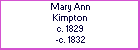 Mary A Kimpton