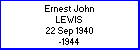Ernest J Lewis