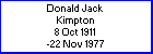 Donald J Kimpton