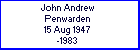 John A Penwarden