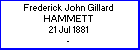 Frederick J G Hammett