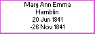 Mary A E Hamblin
