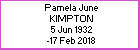 Pamela J Kimpton