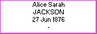 Alice S Jackson
