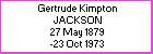 Gertrude K Jackson