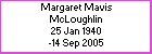 Margaret M McLoughlin