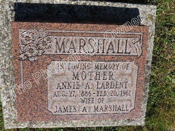 The Marshall's grave monument