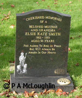 The grave Elsie K Kimpton