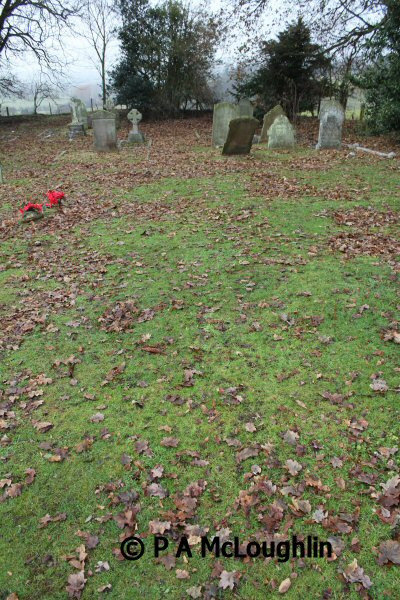 The site of John Kimpton's grave.