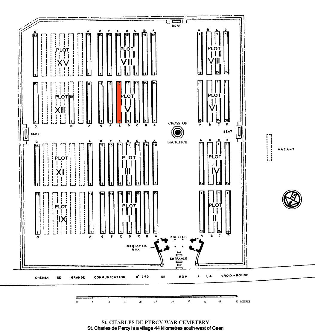 St Charles de Percy War Cemetery, Calvados, France
