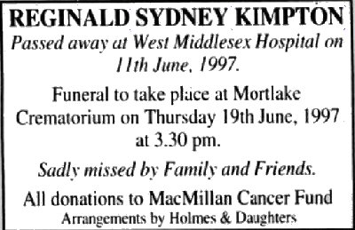 Newspaper clip 20/6/1997