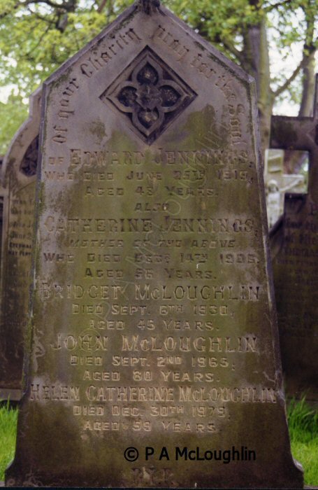 Family gravestone at St Ann's Church, Ormskirk