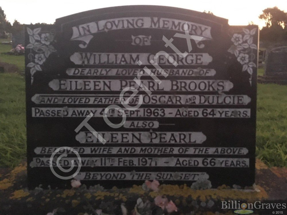 The Brooks gravestone